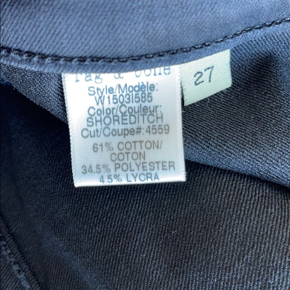 Rag & Bone Jean “the legging” in Black - Picture 5 of 5
